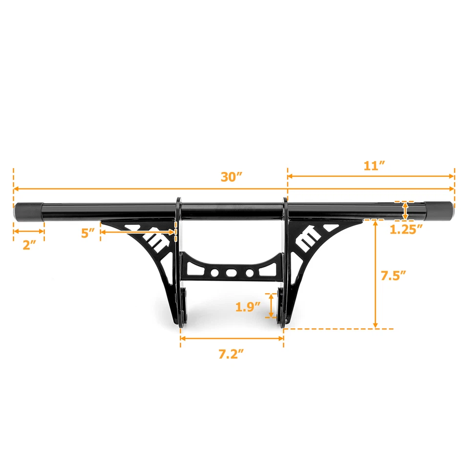 Protector de motor delantero barra de choque de carretera con clavija para Harley Sportster XL 883 1200 04+ Foto 2 de 4