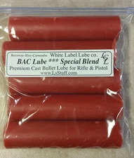 5 Stick BAC Cast Bullet Lube White Label Lube  FREE SHIPPING