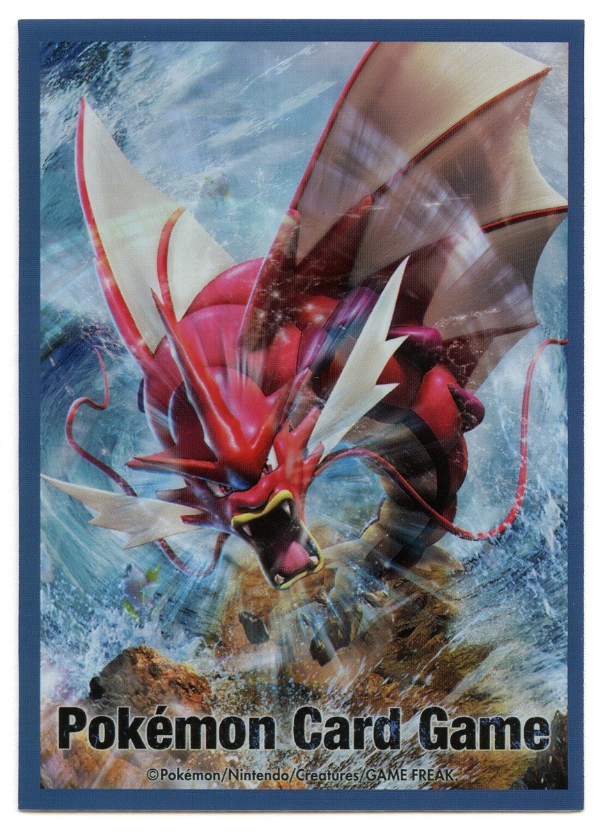 gyarados card sleeves Hiroshima's Pikachu Shiny Gyarados Sealed New 64 Sleeves Pokemon Center  Japanese