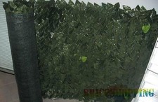 Siepe Artificiale Sintetica Lauro Finta Doppio Schermo 3x1 Con Rete Ombreggiante