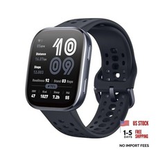 Bip 6 Smart Watch 46mm, 14 Day Battery, 1.97" AMOLED Display, GPS  Free Black