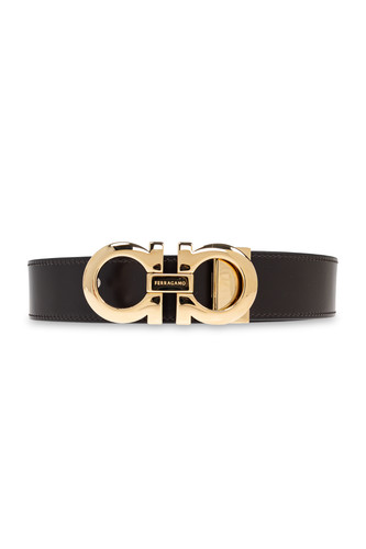 FERRAGAMO Black Leather Belt New & Authentic