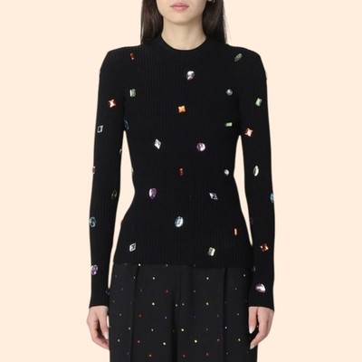 MSGM Maglia Embellished Sweater