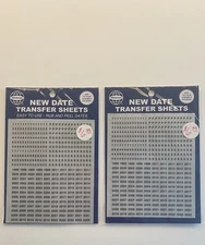 Whitman Date Transfer Sheets Black 1999-2022, to Update Your Albums and Folders