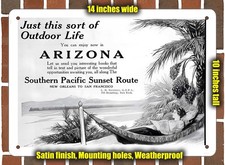 Metal Sign - 1912 Southern Pacific Sunset Route - 10x14 inches