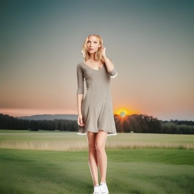 Standard James Perse Seamed Flare Deep V Neck Dress Size 3 Large USA $198