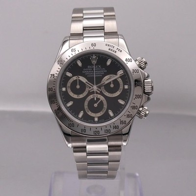Rolex Daytona Stainless Steel Black Index Dial Automatic Men Watch 116520