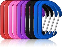 10 StüCk Karabinerhaken Klein 5Cm - Aluminium Kleine Karabiner Bunt Mit Schnapph