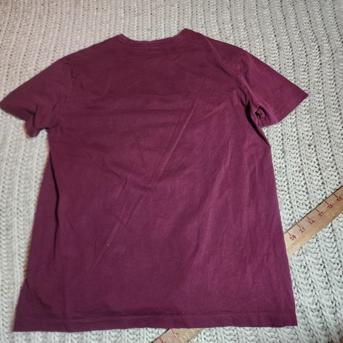 Polo Ralph Lauren Herren Medium T-Shirt Burgund Rundhals Grün Pony Classic Fit - Bild 10 von 13