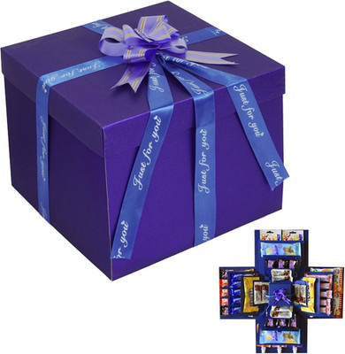 DIY Explosionsbox Geschenk, 5-Lagige Überraschungsbox Mit Schleife & Klebeband,