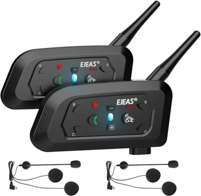 VNETPHONE V6 Bluetooth Intercom Motorrad Kommunikationssystem 2 Stück