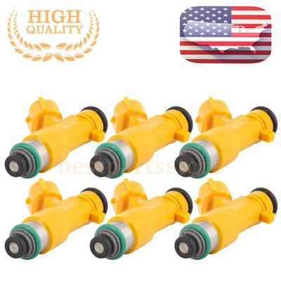 6PCS 16600-EY00A Fuel Injector For Infiniti EX37 FX37 2013/Nissan 370Z 2009-2020