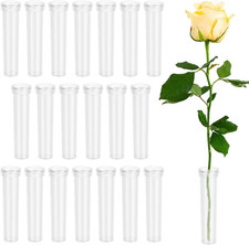 Vials for Flower Arrangements 2.8 Inch Floral Water Tubes Plastic Floral Vials w