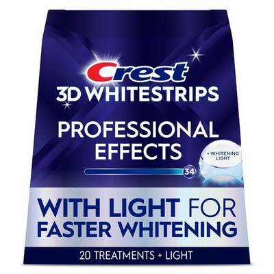 Crest 3D Whitestrips Professional Effects LED Light Teeth Whitening Kit 20 Treat