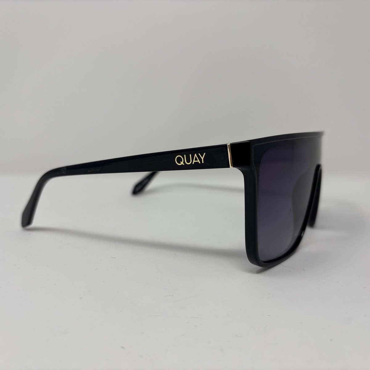 QUAY Polarized Nightfall Oversized 1212 Black Frame Sunglasses