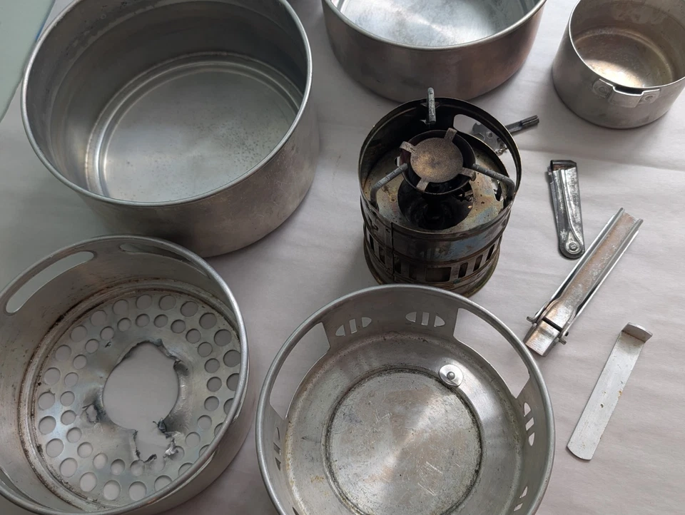 Sigg Tourist Cook Set W/ SVEA 123 Stove Backpack Vintage Camping Set - Image 4 of 4