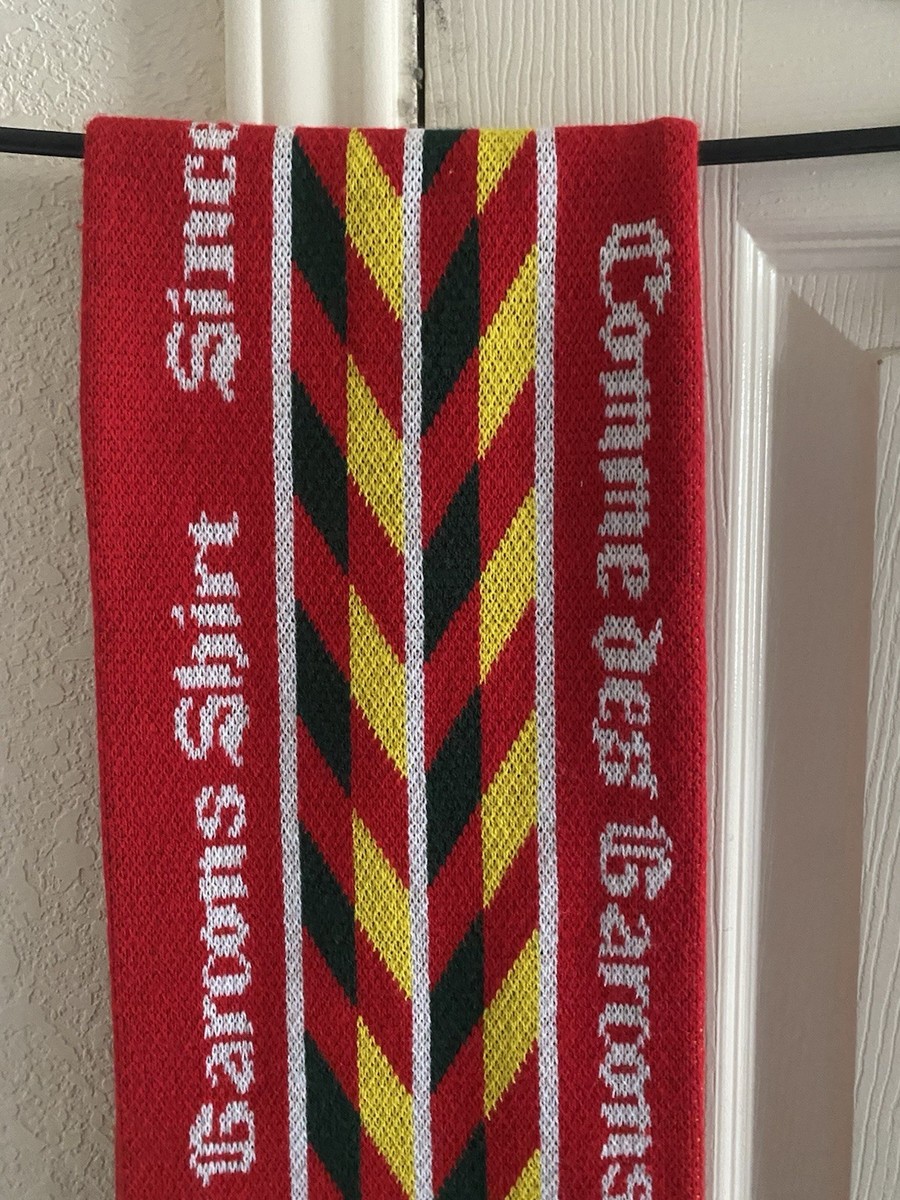 Comme des Garçons SHIRT Men's Geometric Knit Scarf Red Yellow