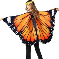 Monarch Adult-Butterfly-Wings-Costume for Women Halloween Costumes Fairy...