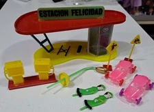 Vintage Plastic Gas Station Argentina Estacion Felicidad