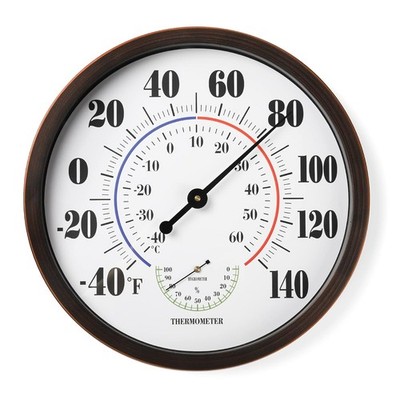 Indoor Outdoor Thermometer Wall Large Numbers Thermometer 