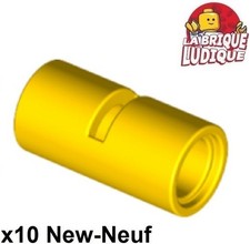 Lego technic 10x Pin Connector tube connecteur 2L pipe tube jaune/yellow 62462