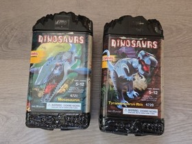 Vintage 2001 Lego Dinosaur Parts & Canisters Lot 6720 6721 T-Rex Mosasaurus