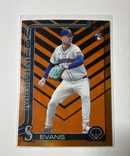 2025 Topps Update Series - Logan Evans #US302 Holiday Orange & Black Foil (RC)