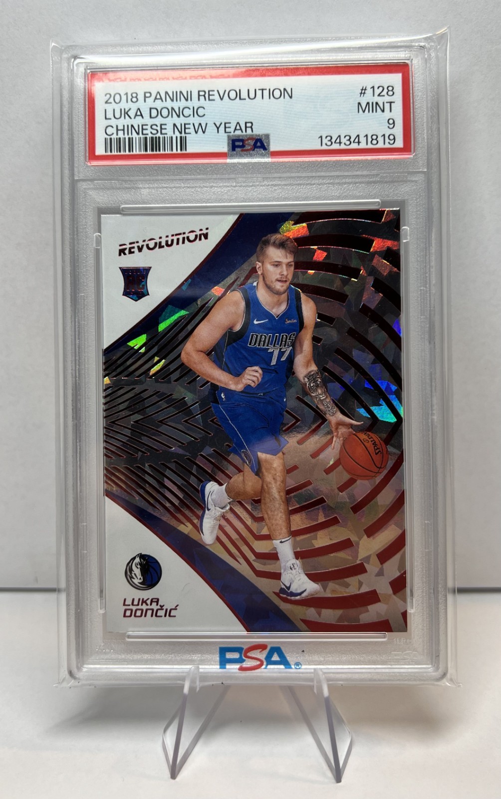 2018 Panini Revolution Luka Doncic Chinese New Year #128 PSA 9 RC!