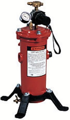 Clemco CPF-20 Breathing Air Filter with Regulator | Carbon Filter, Red