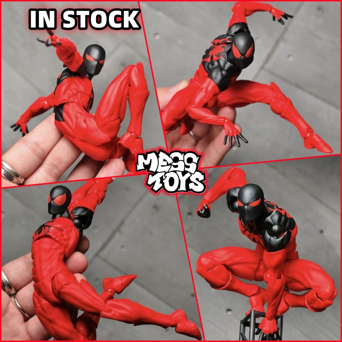 IN STOCK Messtoys Kaine Parker Spider-Man Red Action Figure CT