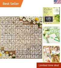 Complete 100 Pcs Stencil Collection - Perfect for Scrapbooking  Holiday Decor