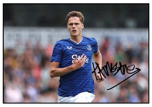 11475. Harrison Armstrong Signed Pictures A4 Prints Everton Derby Preston