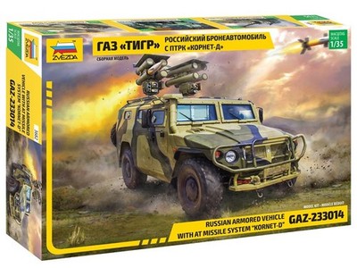 Zvezda 3682 - 1/35 Russian Armored Vehicle With Missile System Kornet-D -Neu