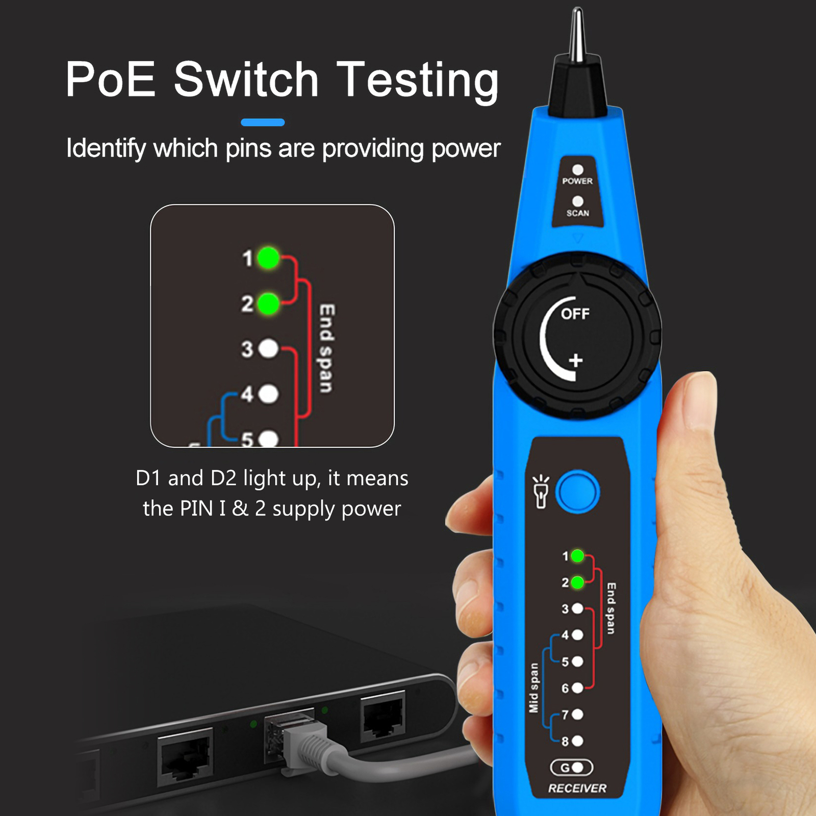 NOYAFA NF810 Network Cable Tester Kit for RJ11 RJ45 CAT5 CAT6 LAN Cable J8T0 eBay
