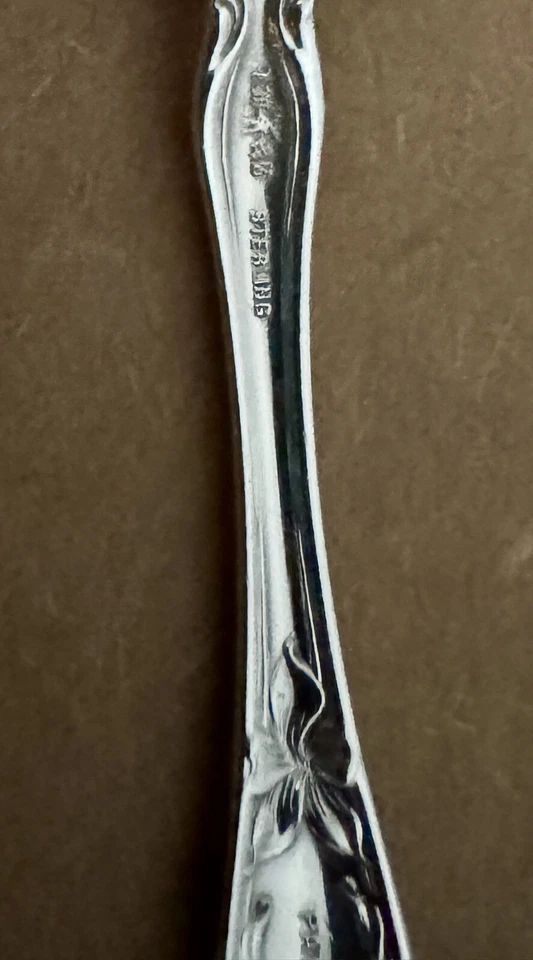 "ART NOUVEAU WALLACE IRIAN 5 1/2"" CUCHARA DE HELADO ESTERLINA PIEZA ANTIGUA ¡ESTADO FRESCO!! Foto 4 de 4