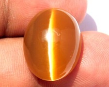 75.0 Ct Brown Color Oval Cabochon Chrysoberyl Cats Eye Gems.B103