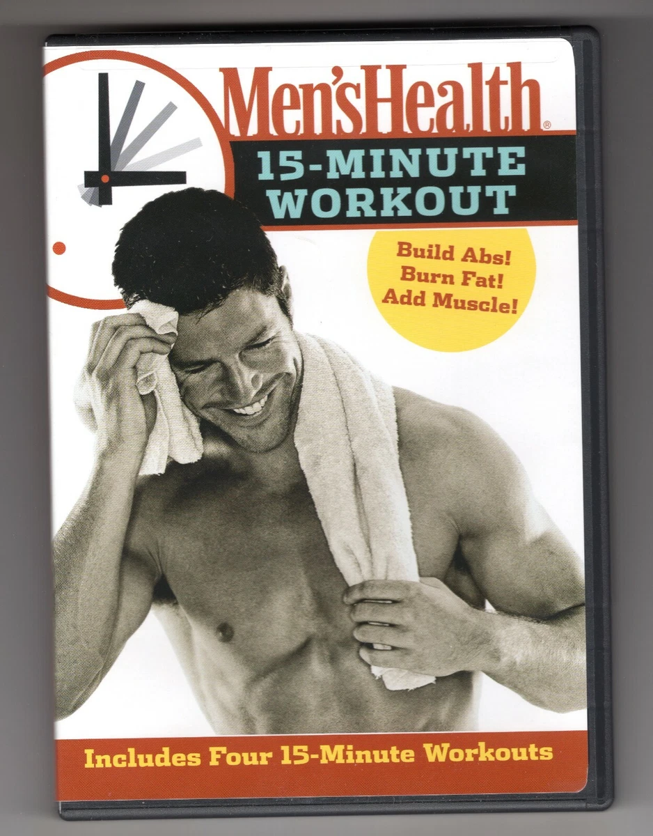 MEN S HEALTH 15 MINUTE WORKOUT DVD. INCLUDES FOUR 15 MINUTE WORKOUTS