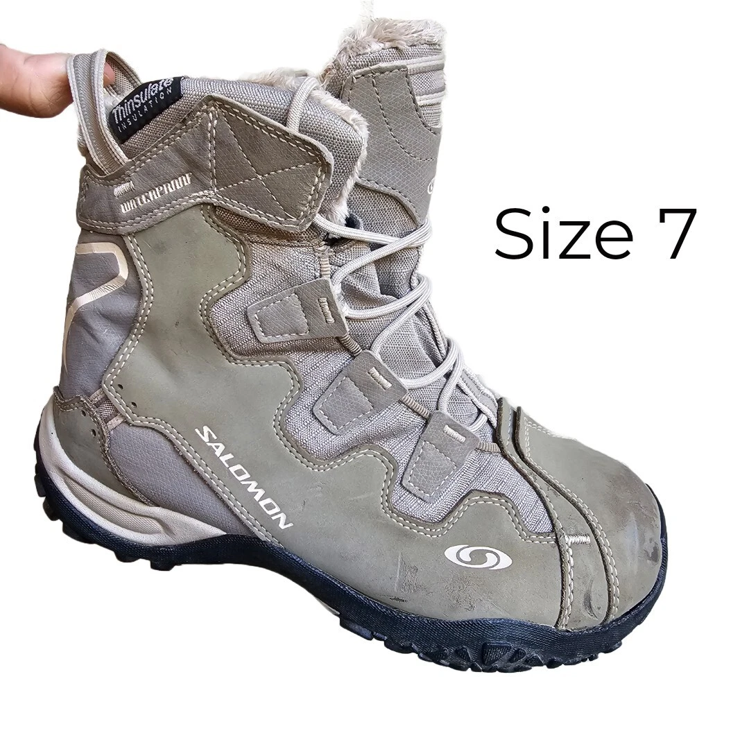 Salomon Snowtrip Thinsulate Stivali da Neve Donna 7 Invernali Impermeabili Marroni