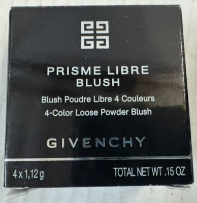 Givenchy Prisme Libre Blush 4-Color Loose Powder Blush 5 Popeline Violine NIB