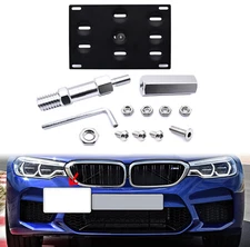 Bumper Tow Hook License Plate Bracket Mount For BMW 328i 335i 428i 435i 530i F30