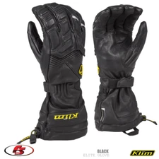 NEW KLIM Elite Gore-tex Snowmobile Glove Black Sizes XL Motorcycle