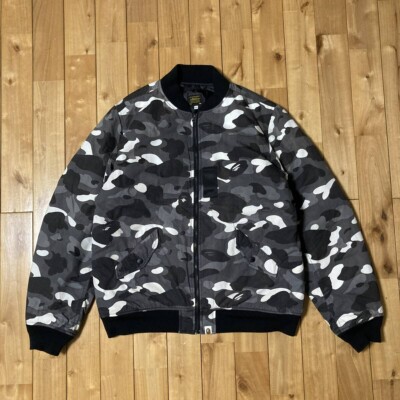 【希少】BAPE City Camo glow in the MA-1ジャケット Glow in the dark BAPE MA-1 Bomber Jacket city camo Black A
