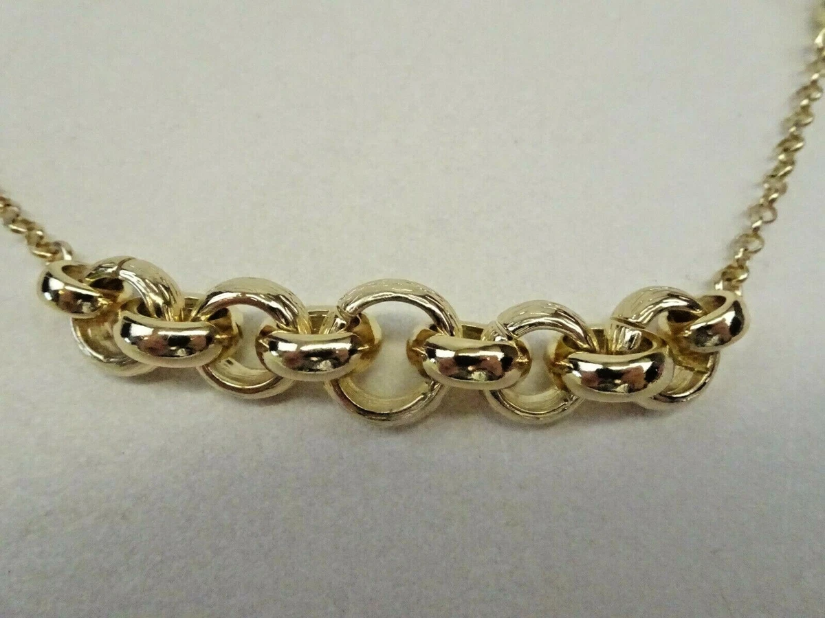 Banana Republic BR Heavy Gold Tone Link Chain Necklace Statement Runway 32