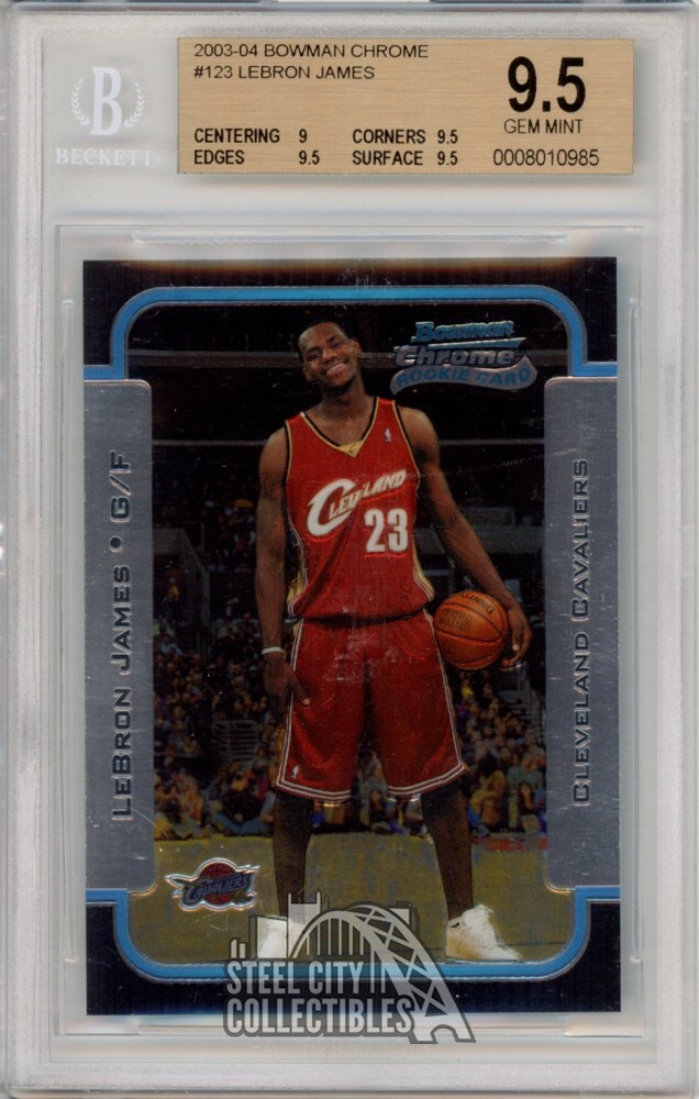 貴重　Lebron James Bowman Chrome RC BGS9 LeBron James 2003-04 Bowman Chrome Rookie Card #123 BGS 9.5