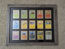 MCDONALDS 2022 POKEMON FULL MASTER SET 15/15 CARDS FRAMED WITH MAT BOARD