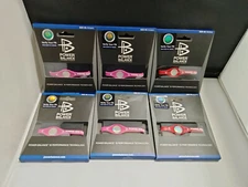 6pcs POWER BALANCE Performance Bracelet 4 pink 2 red XS 16.0cm  NOS