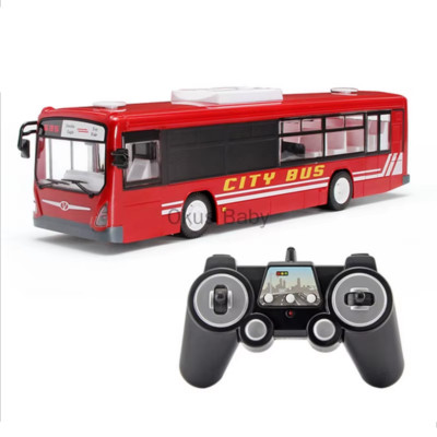 Double E 6Ch Rc Car Toys for Boys Remote Control Bus Open Door with Sound Light 