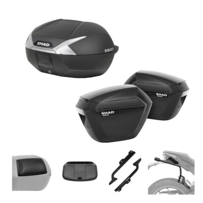 SHAD KIT SH47W TRUNK AND SH23K SUITCASES FOR BENELLI 500 TRK 502 X 2018-2019