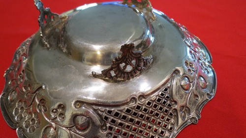 STERLING SILVER GREEK XEIPOE 925 9" REPOUSSE BOWL IN ROCOCO STYLE NM - Picture 2 of 12