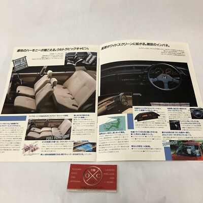 83-87 Honda Ballade Brochure Catalog JDM Rare OEM 85 86 3G Civic